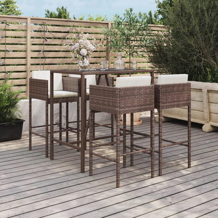 VidaXL Gartenbar set poly-rattan  