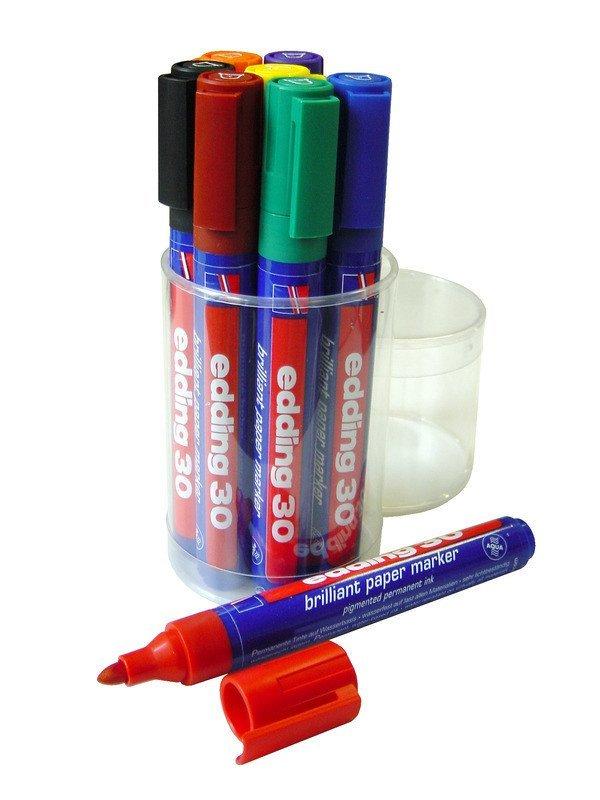 Edding EDDING Permanent Marker 30, 8 Farben ass.  