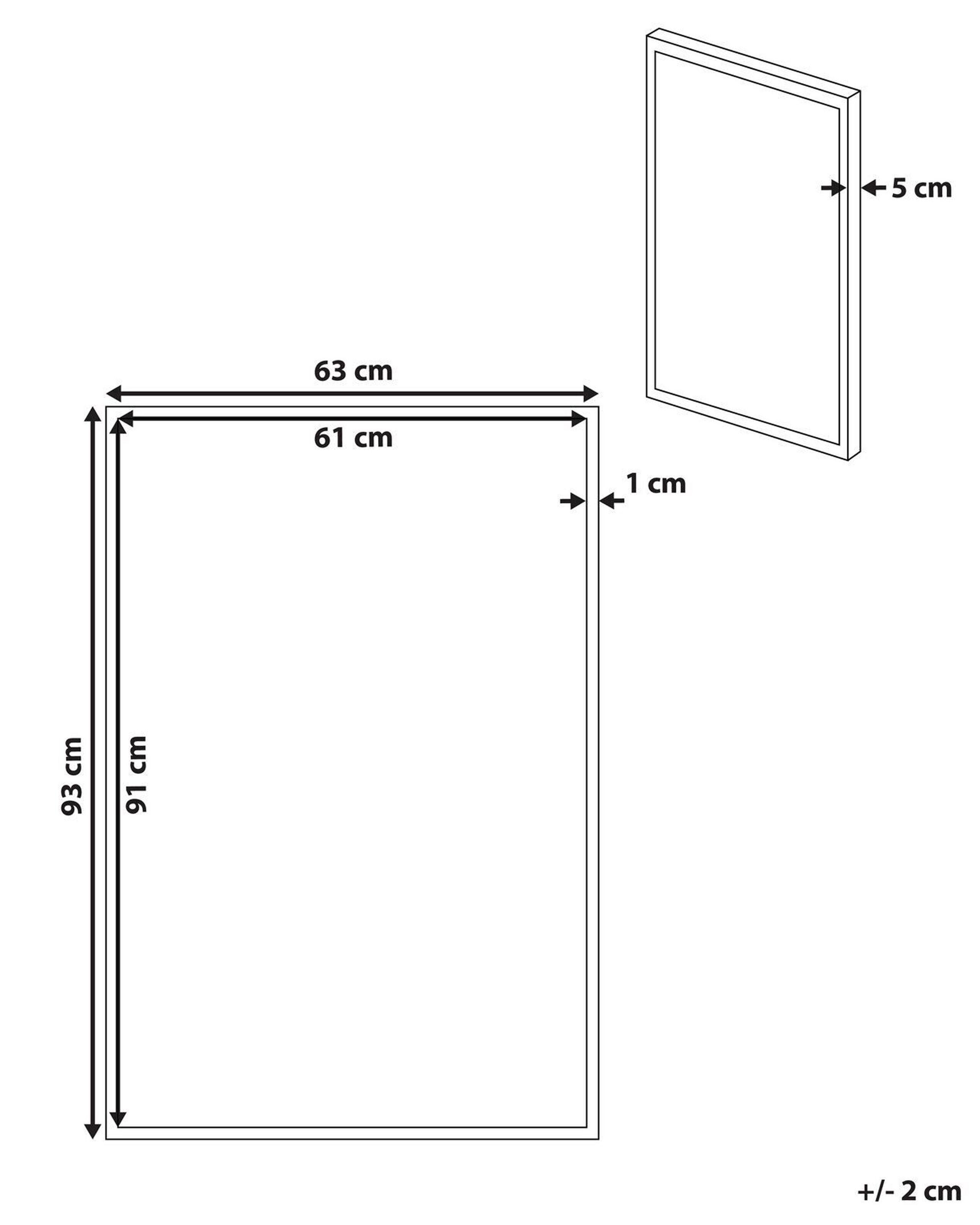 Beliani Imprimé sur toile en Tissu Moderne BITETTO  