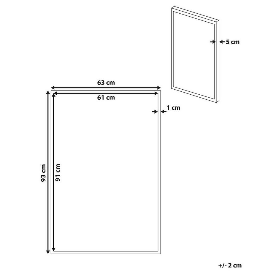 Beliani Imprimé sur toile en Tissu Moderne BITETTO  