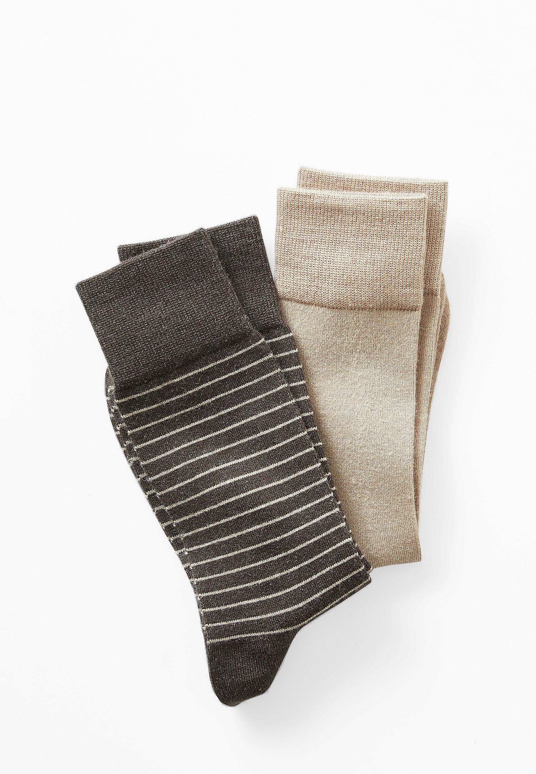 Image of 2er-pack Thermolactyl-socken. Herren Braun 42-44