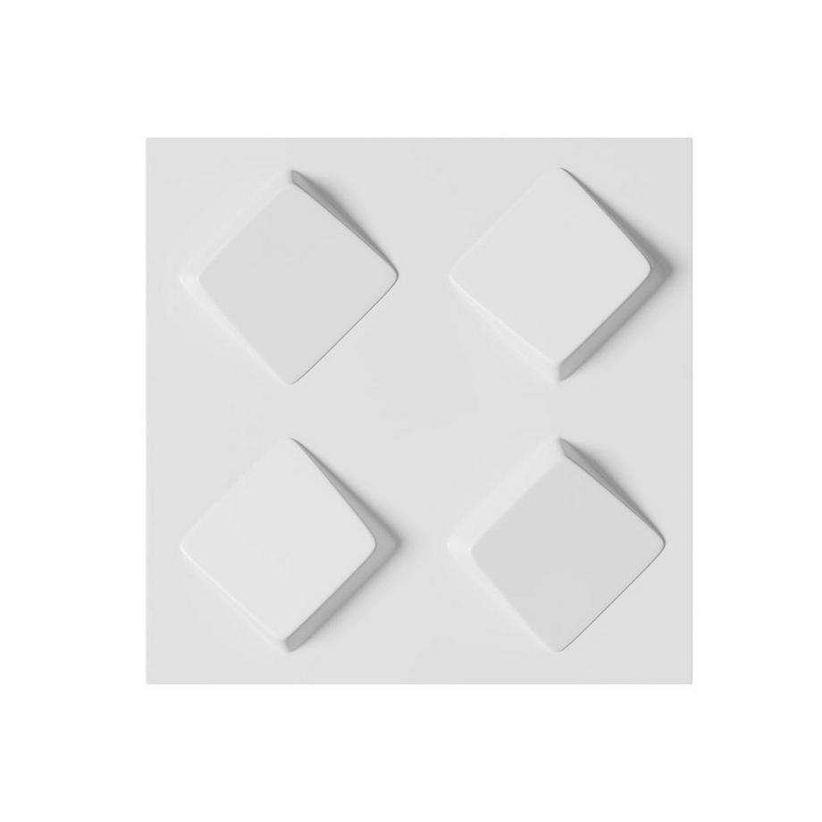 Vente-unique  3D-Wandpaneel zum Streichen - Set 3m² - 12er Set - MALTON 