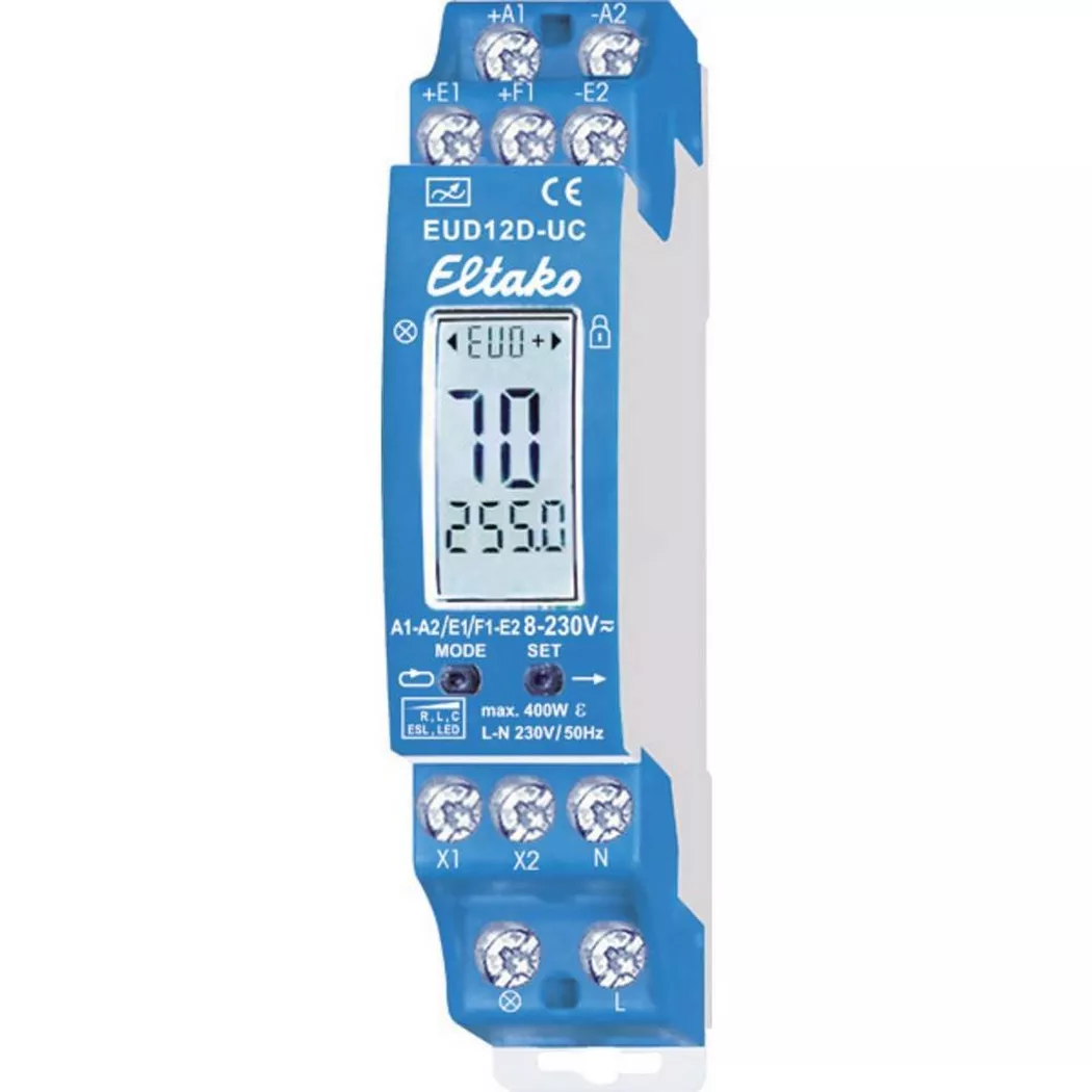 Eltako 21100905 DIN-rail Dimmer 400W Universal Automatic Lamp Dete...