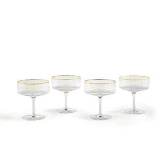 La Redoute Intérieurs 4er-Set Champagnergläser Lurik  