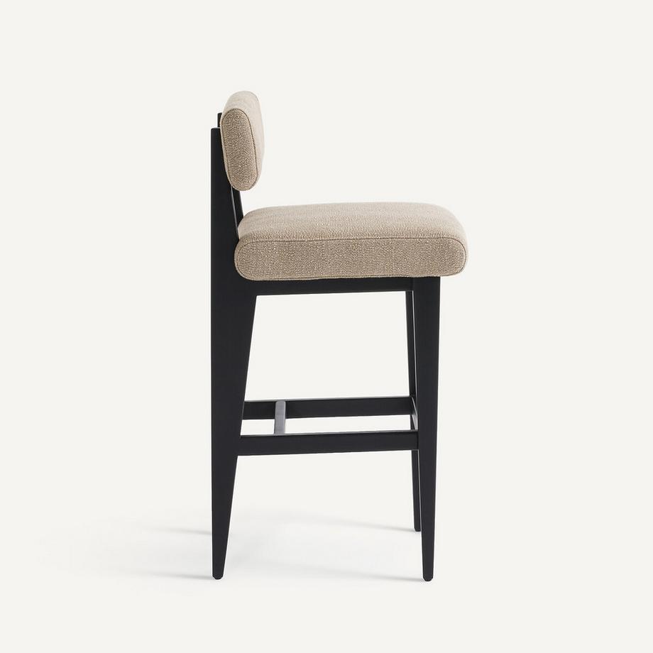 AM.PM Barstuhl aus massivem Buchenholz und strukturiertem Stoff  