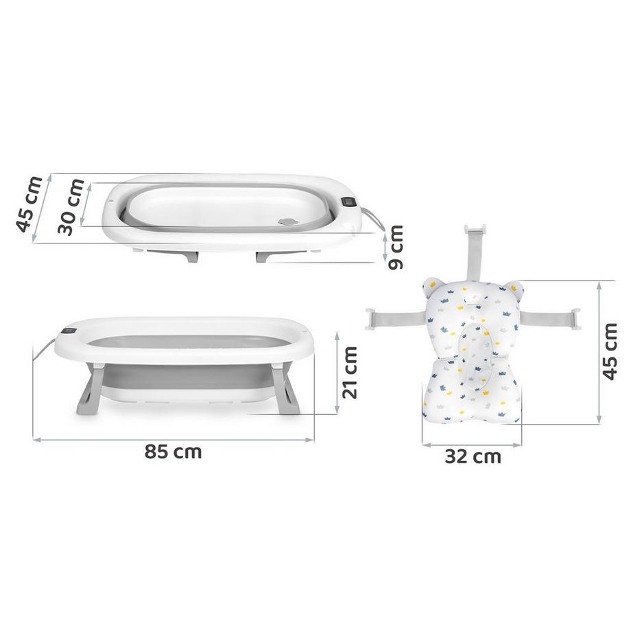B2X  Babybadewanne mit Thermometer 