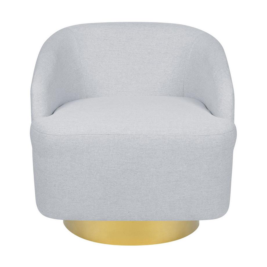 Beliani Fauteuil pivotant en Tissu Rétro LAVIK  