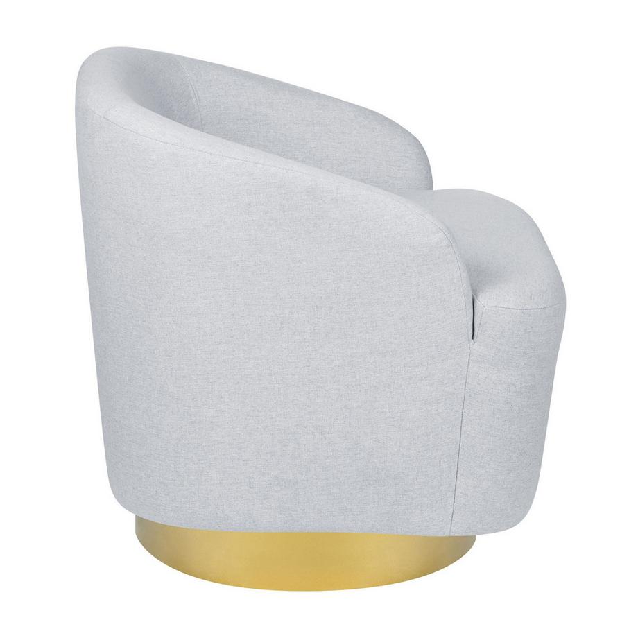 Beliani Fauteuil pivotant en Tissu Rétro LAVIK  