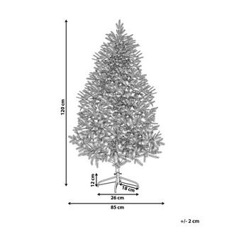 Beliani Sapin de Noël artificiel enneigé en PVC Scandinave BASSIE  