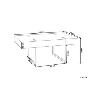 Beliani Table basse en MDF Moderne MERCED  