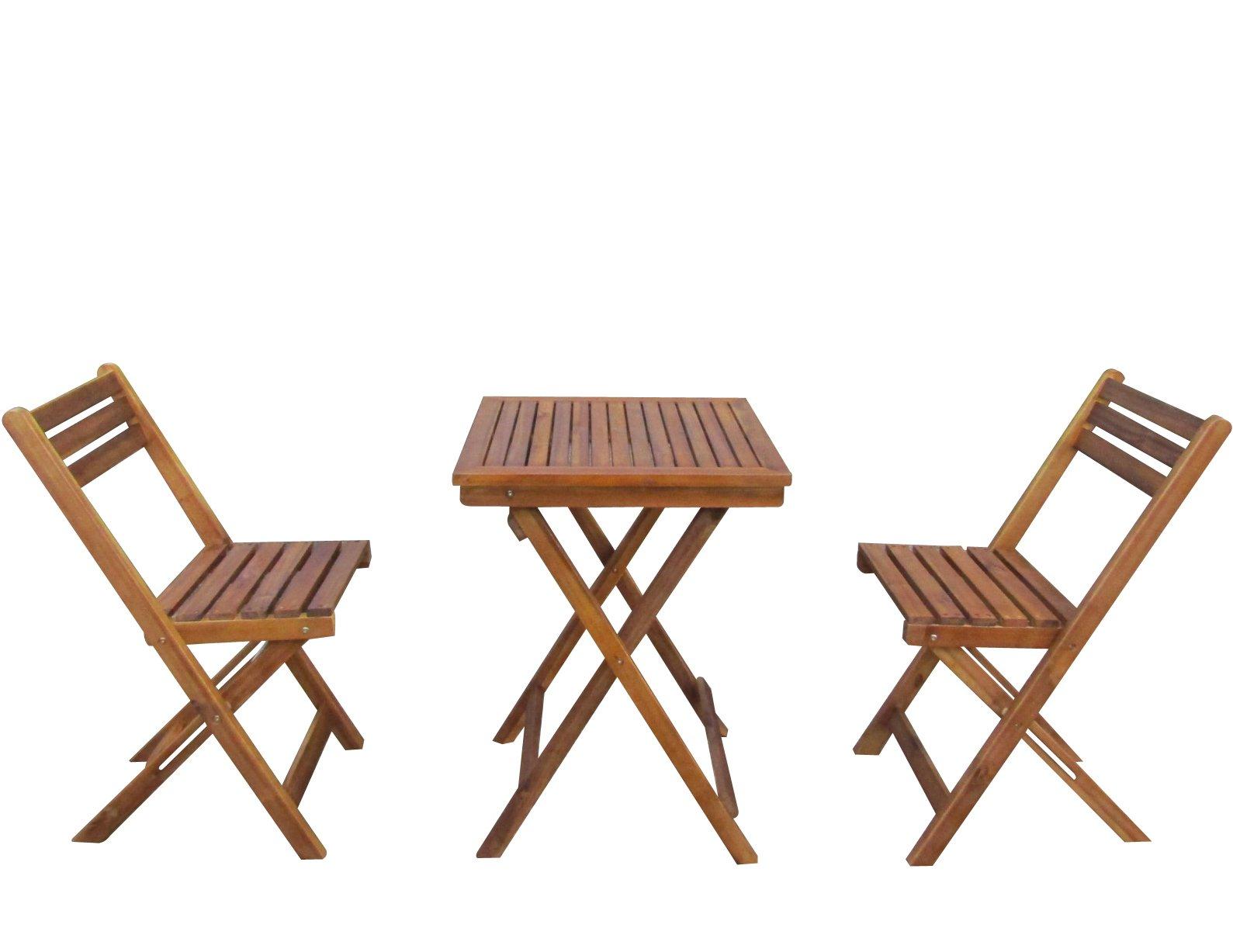 Image of Bistroset Cappuccino Tisch mit 2 Stühlen klappbar Bistroset Cappuccino Tisch mit 2 Stühlen klappbar