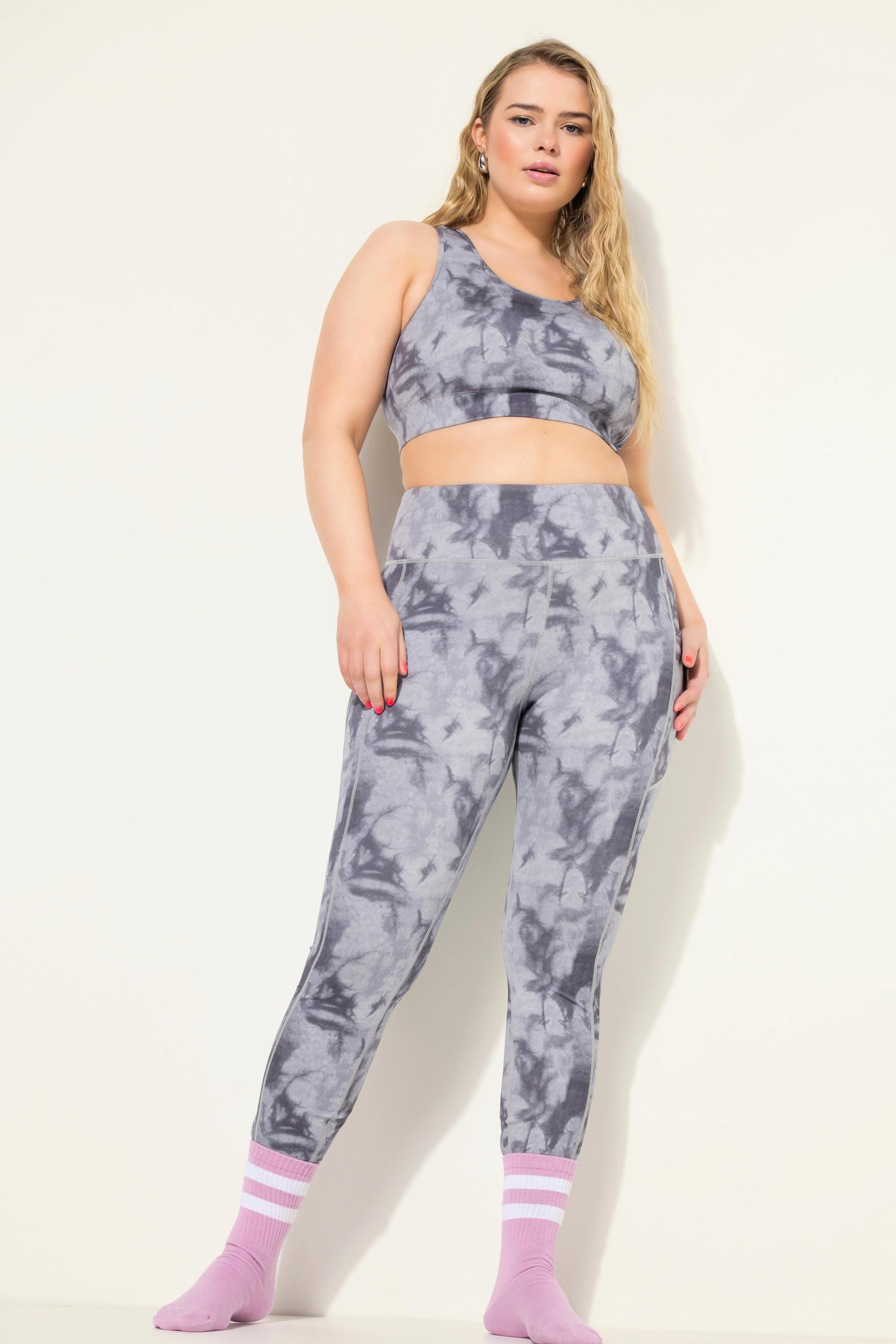 Studio Untold  Leggings sportivi con cintura elastica e stampa batik 