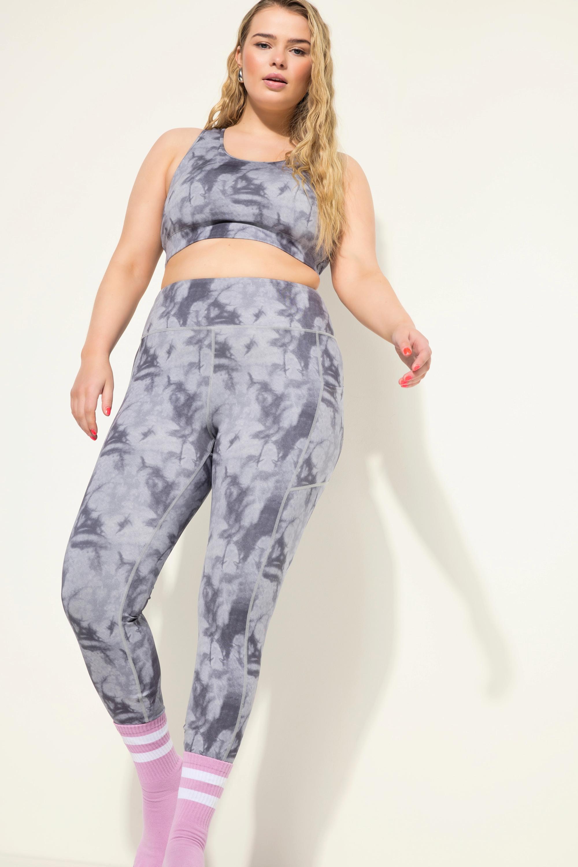 Studio Untold  Leggings sportivi con cintura elastica e stampa batik 