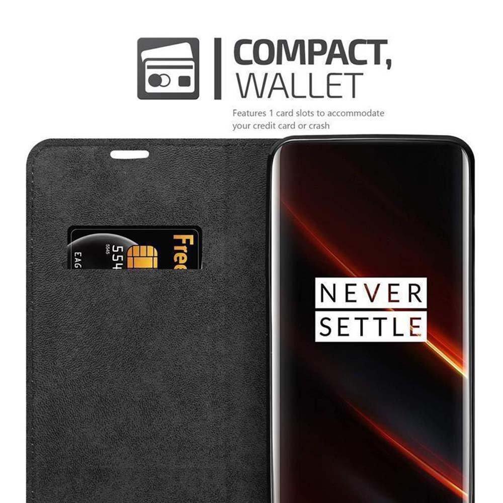 Cadorabo  Housse compatible avec OnePlus 7T PRO - Coque de protection avec fermeture magnétique, fonction de support et compartiment pour carte 