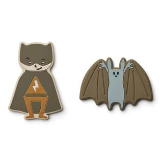 Liewood  LIEWOOD - Babyspielzeug Beissring Gia 2er Set Superhero Dune Multi Mix 