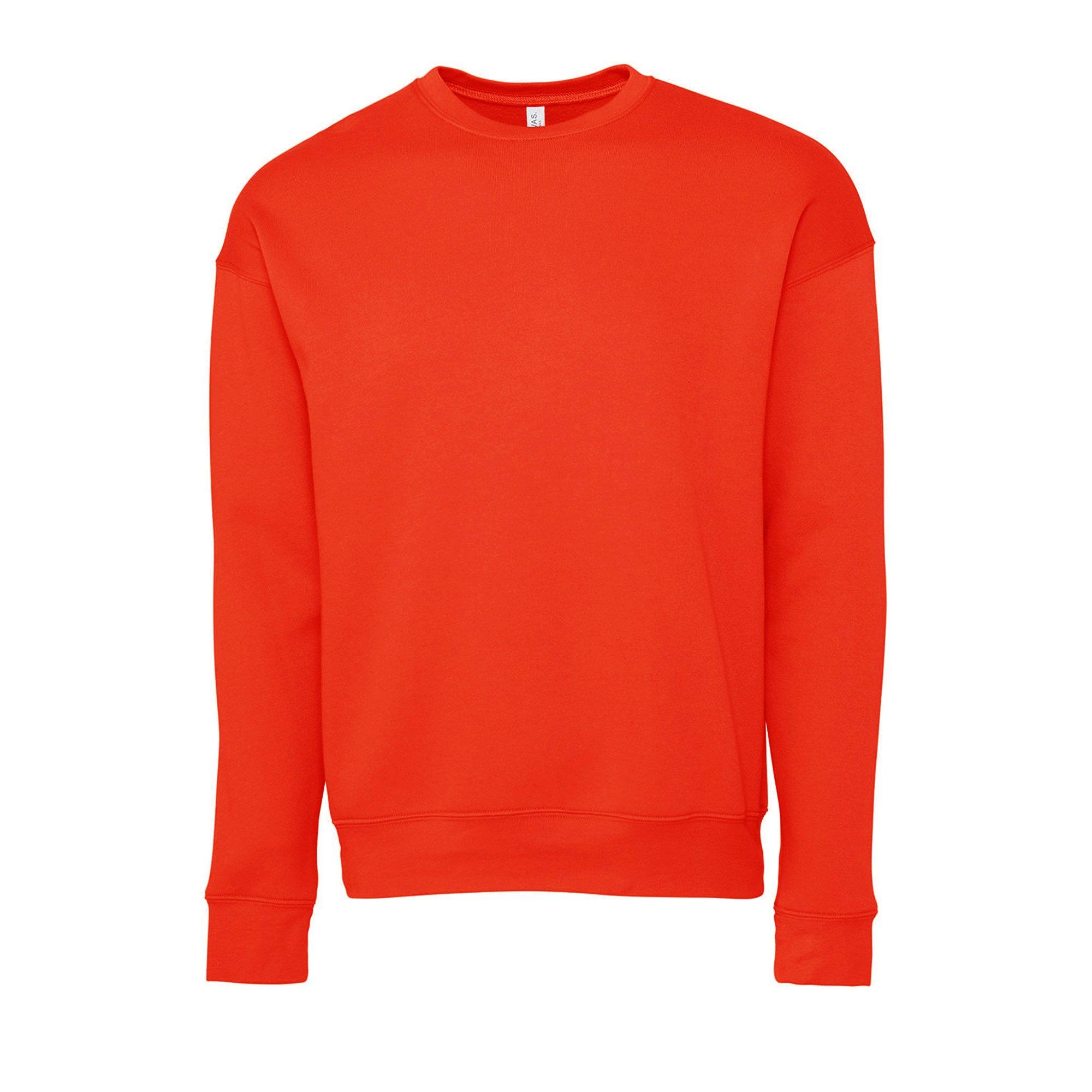Image of Classic Sweatshirt, Überschnittene Schulter Damen Rot Bunt XS