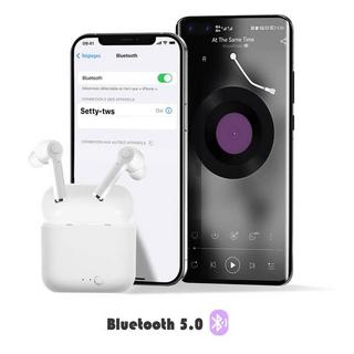 Avizar  Drahtlose Bluetooth-Kopfhörer Setty Weiß 