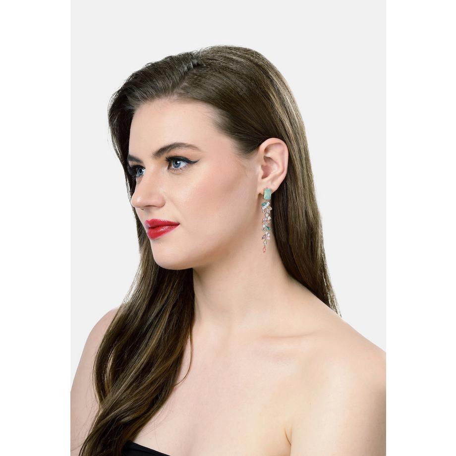 AVANT-GARDE PARIS  Elegante Blattreiche Hängeohrringe 