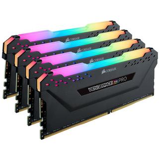 Corsair  DDR4-RAM Vengeance RGB PRO Black 3200 MHz 4x 16 GB 64GB, DDR4-3200, DIMM 288 