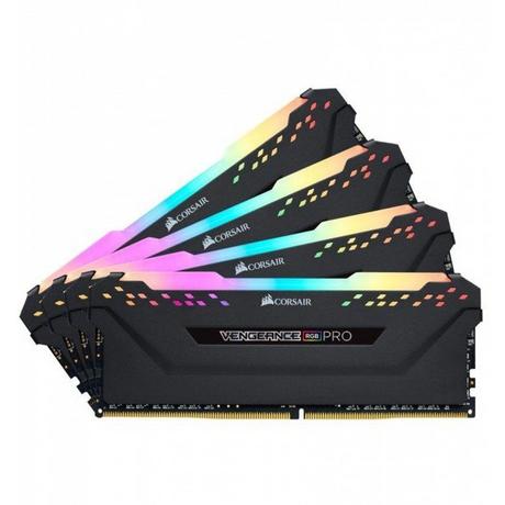 Corsair  DDR4-RAM Vengeance RGB PRO Black 3200 MHz 4x 16 GB 64GB, DDR4-3200, DIMM 288 