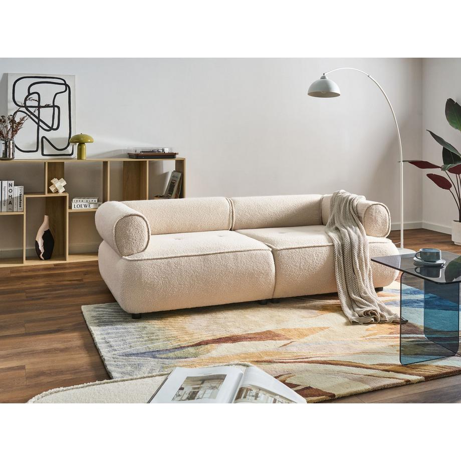 Beliani 3 Sitzer Sofa aus Bouclé Modern SALLA  