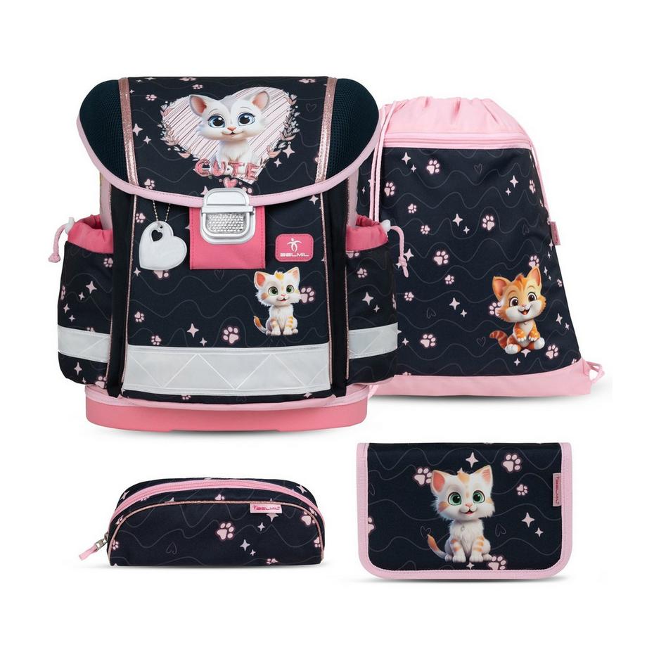 CLASSY Schulrucksack-Set Cute Kitten