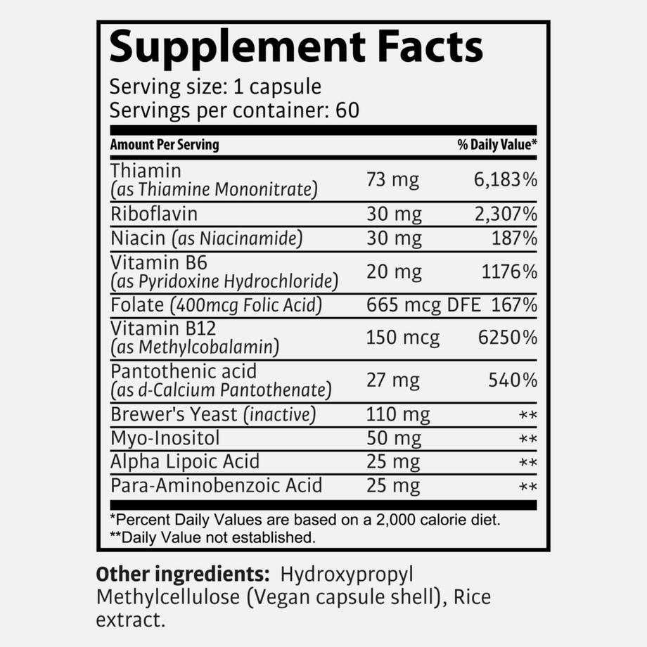 Tasnim  B-Komplex ESL – Für deine Energie – 60 Kapseln 