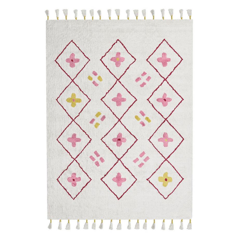 Beliani Kinderteppich aus Baumwolle Boho CAVUS  