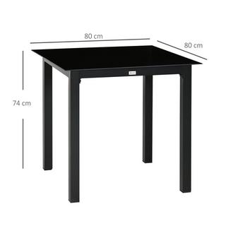 Outsunny Table de jardin  