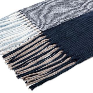 Only-bags.store Karierter Winterschal mit Fransen  