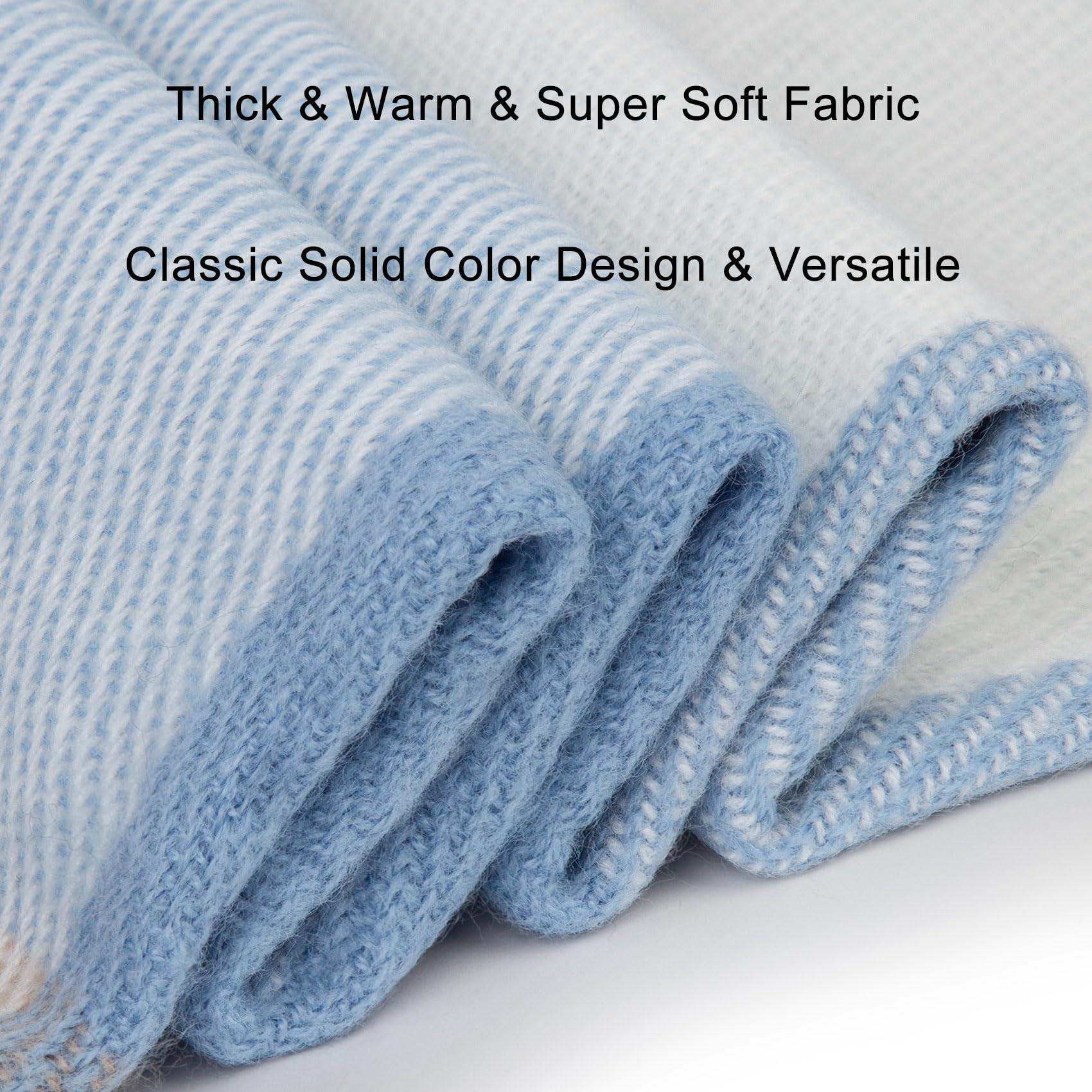 Only-bags.store Karierter Winterschal mit Fransen  