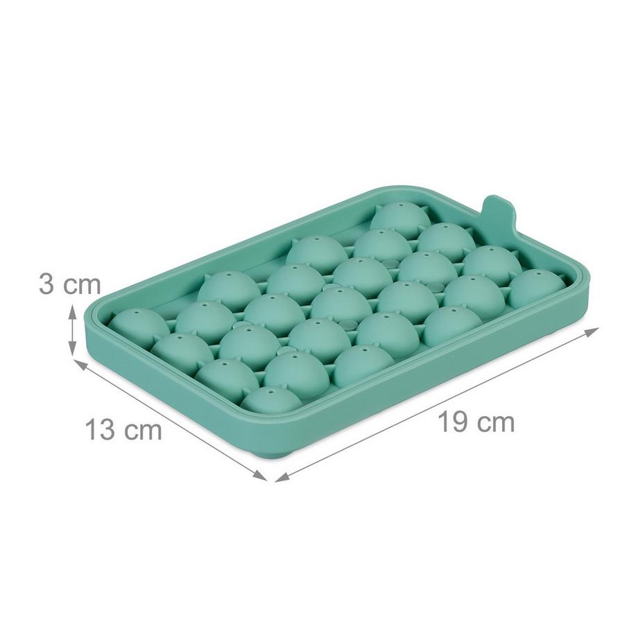 B2X  Moule à glaçons rond en silicone, lot de 4 