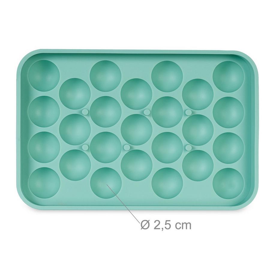 B2X  Moule à glaçons rond en silicone, lot de 4 