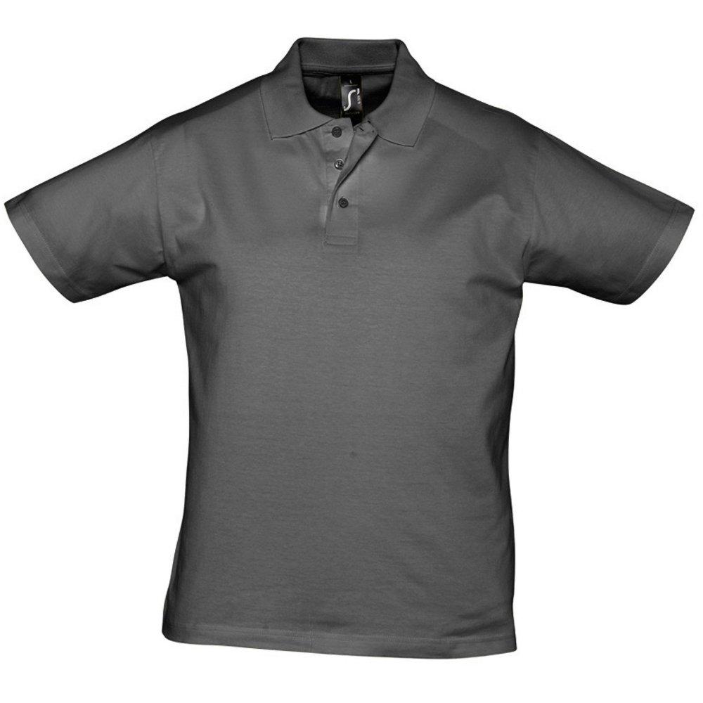 Image of Prescott Jersey Poloshirt, Kurzarm Herren Grau M