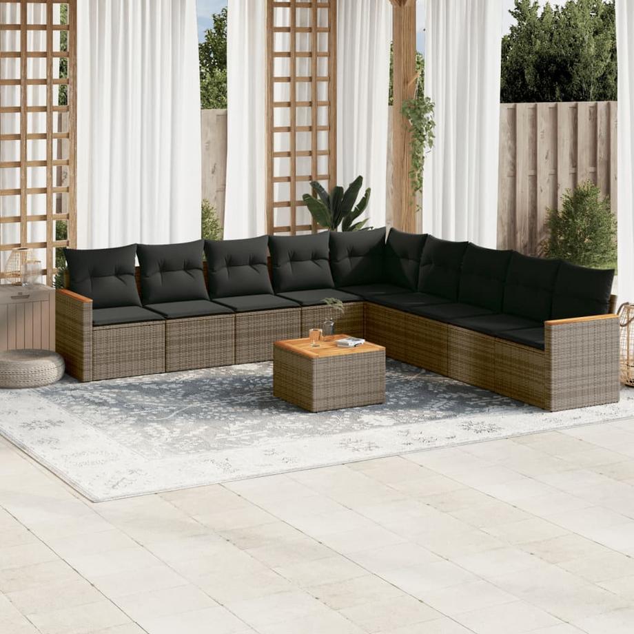 VidaXL Garten sofagarnitur poly-rattan  