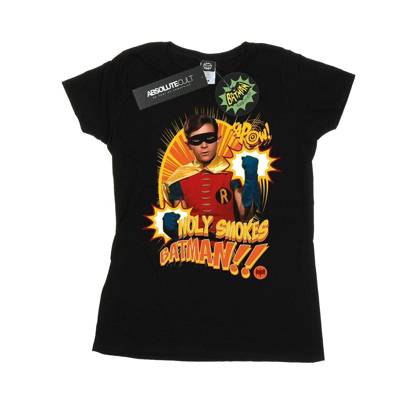 Image of Batman Tv Series Holy Smokes Tshirt Damen Schwarz XL