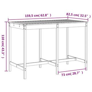 VidaXL Gartenbar set douglasienholz  