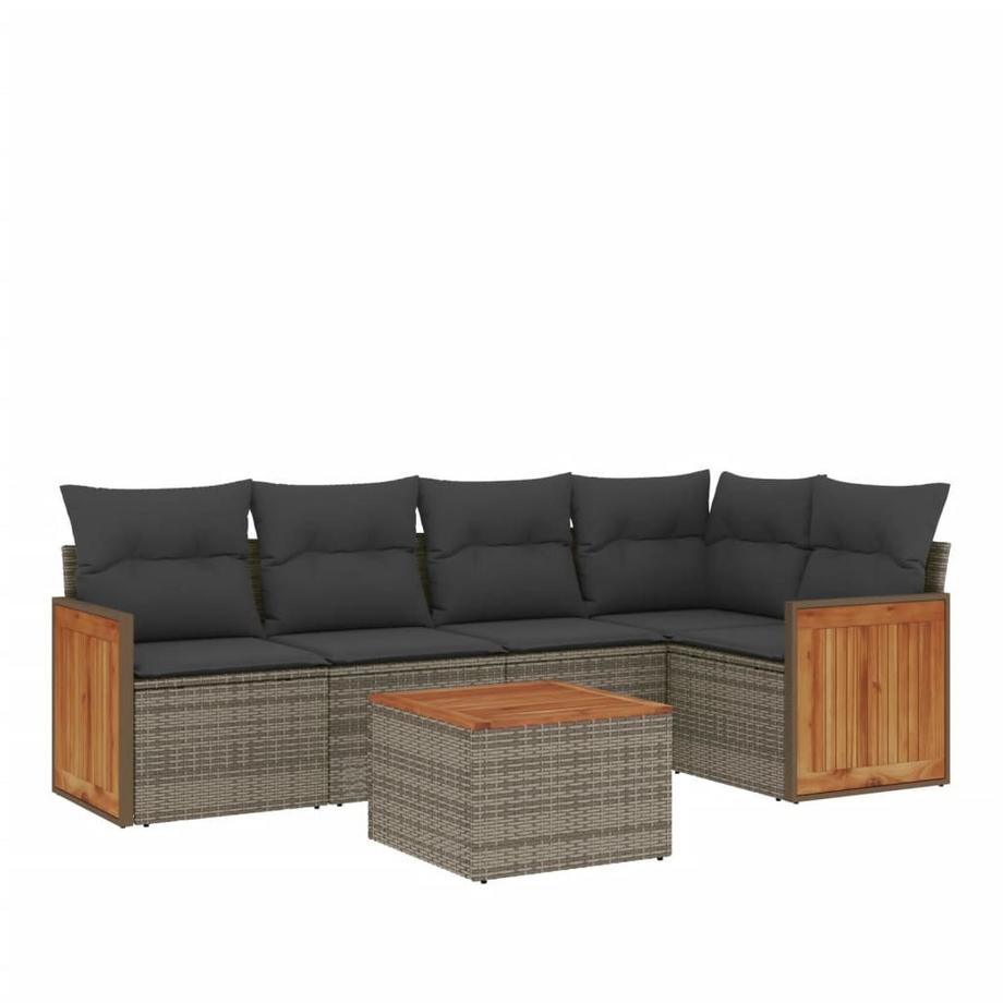 set divano da giardino Polirattan