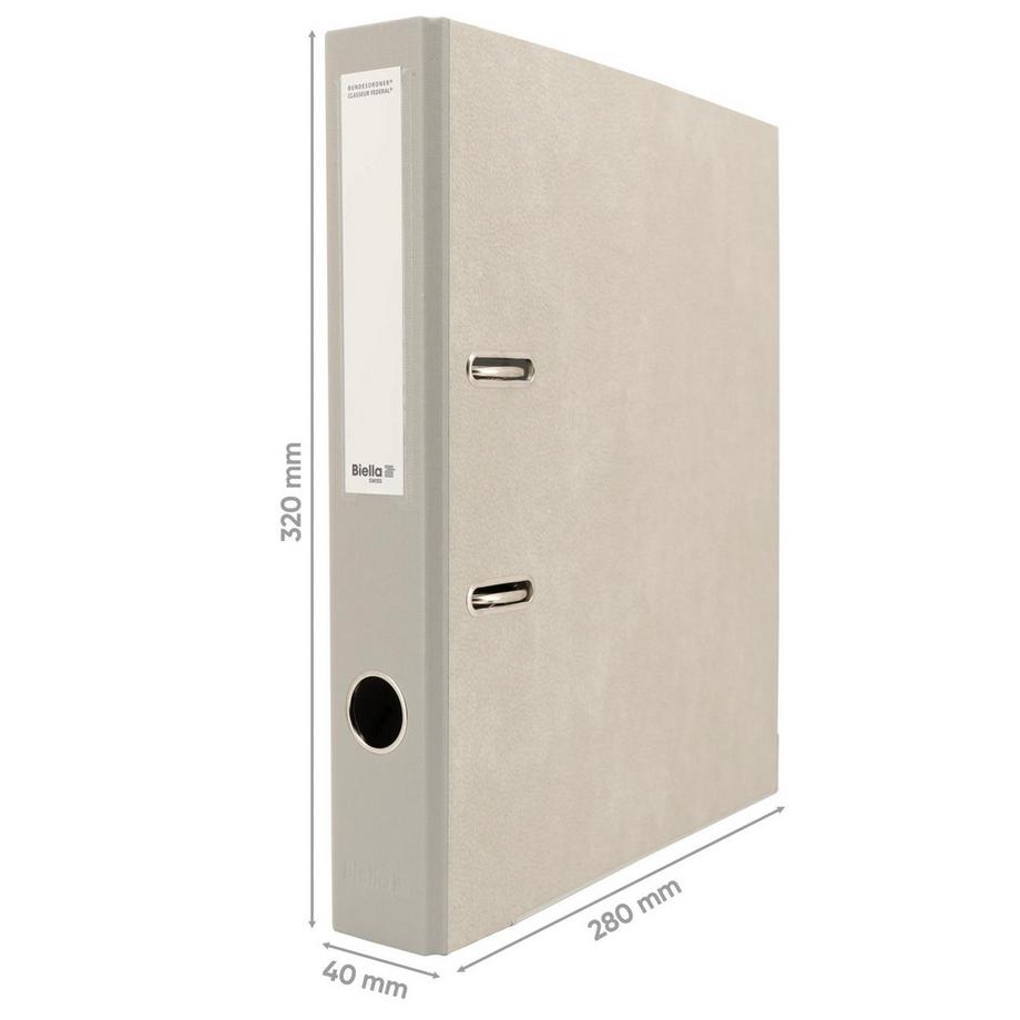 Biella BIELLA Bundesordner 4cm 105404.25 marmor grau  