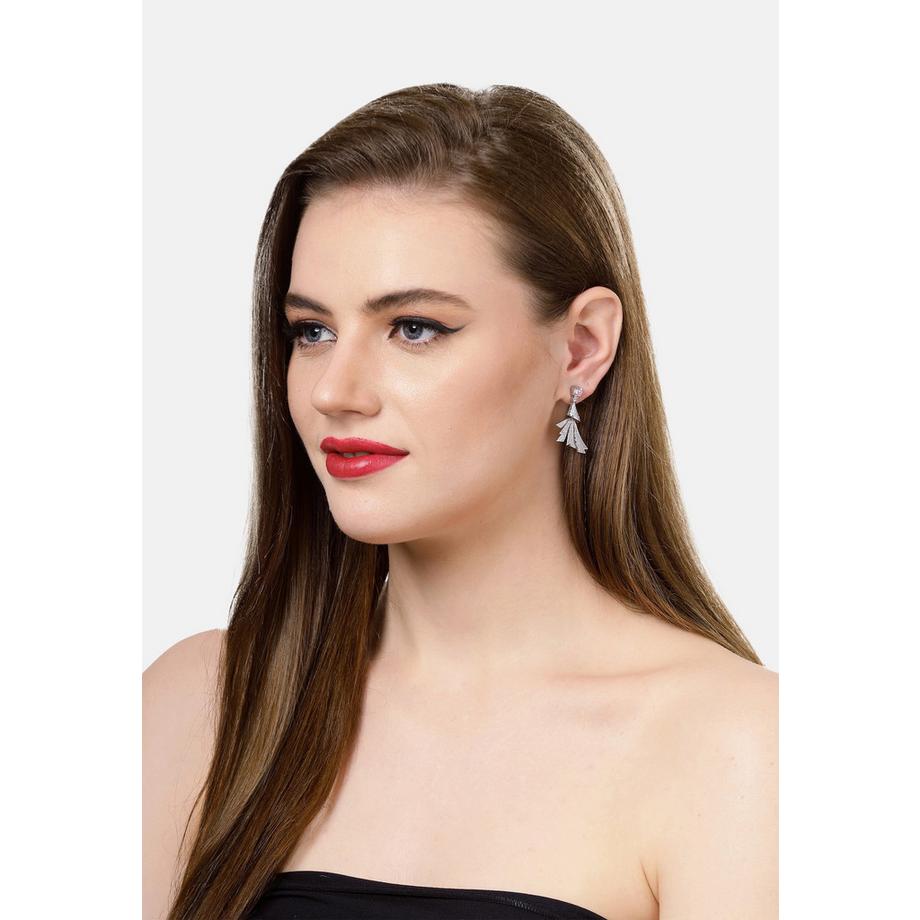 AVANT-GARDE PARIS  Federförmige Tropfenohrringe 