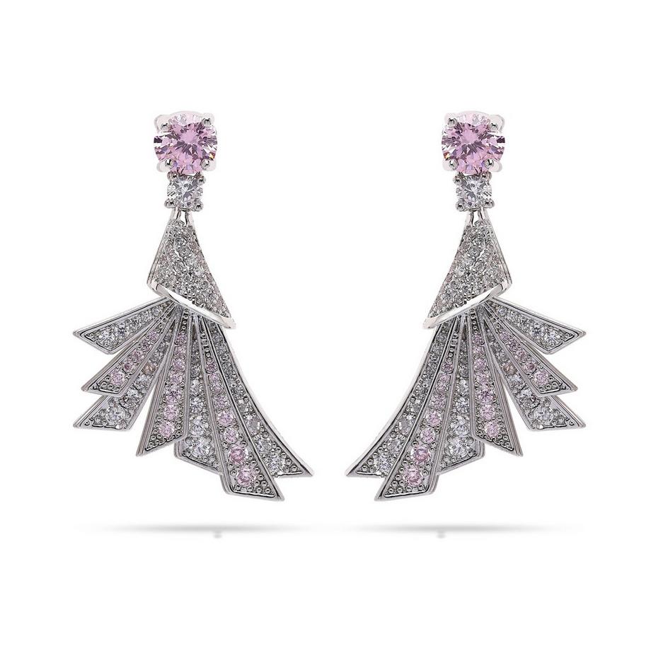 Federförmige Tropfenohrringe