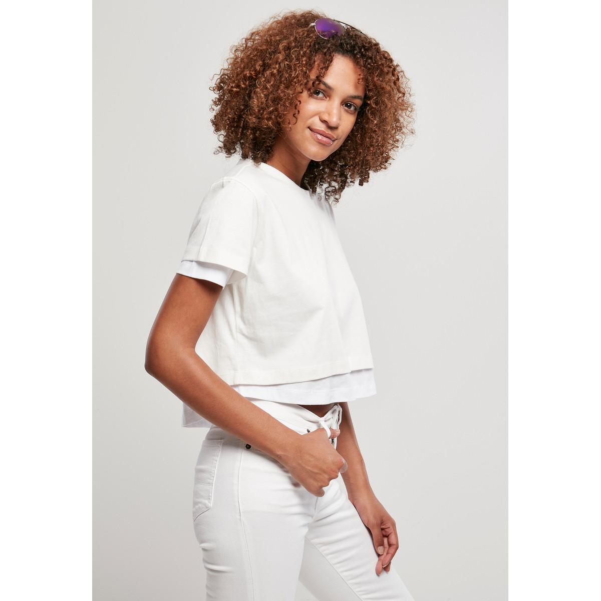 URBAN CLASSICS  T-shirt femme  doublé 