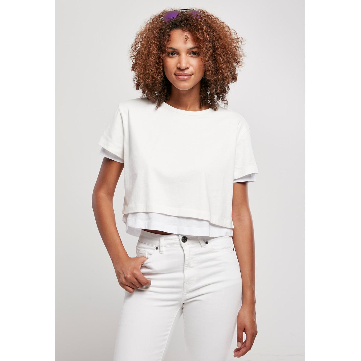 URBAN CLASSICS  T-shirt femme  doublé 