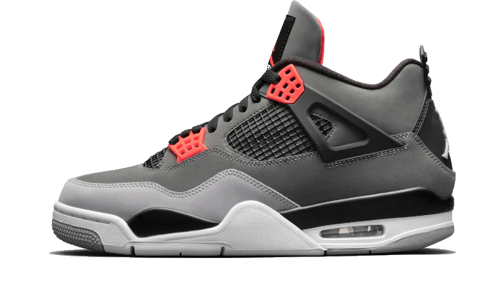Image of Air Jordan 4 Infrared (2022) (gs) Damen Mediumgrau 37.5
