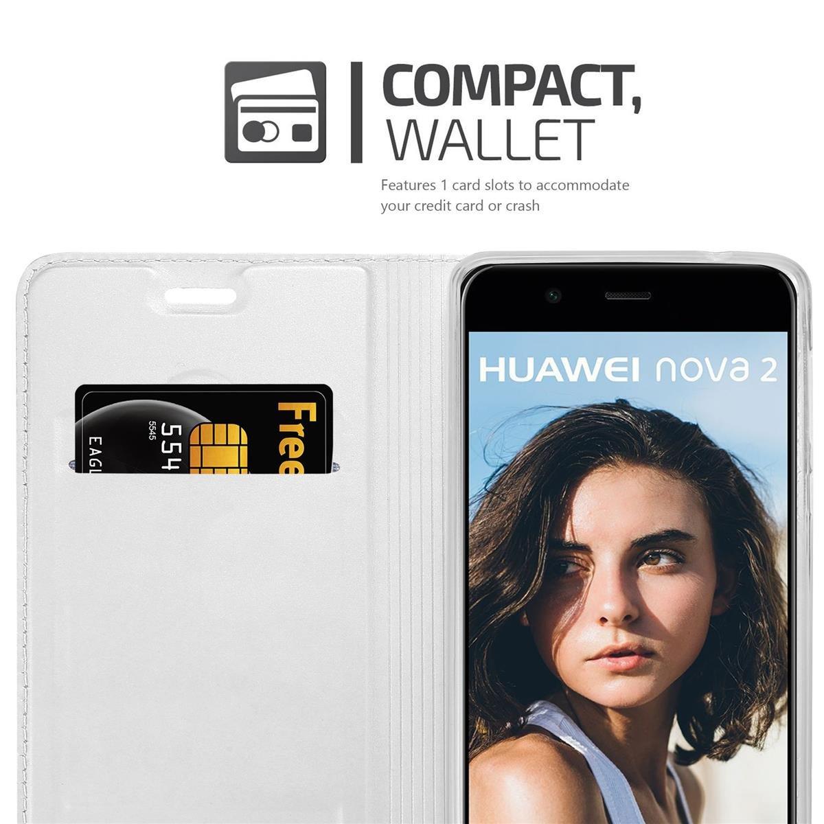 Cadorabo  Housse compatible avec Huawei NOVA 2 - Coque de protection avec fermeture magnétique, fonction de support et compartiment pour carte 