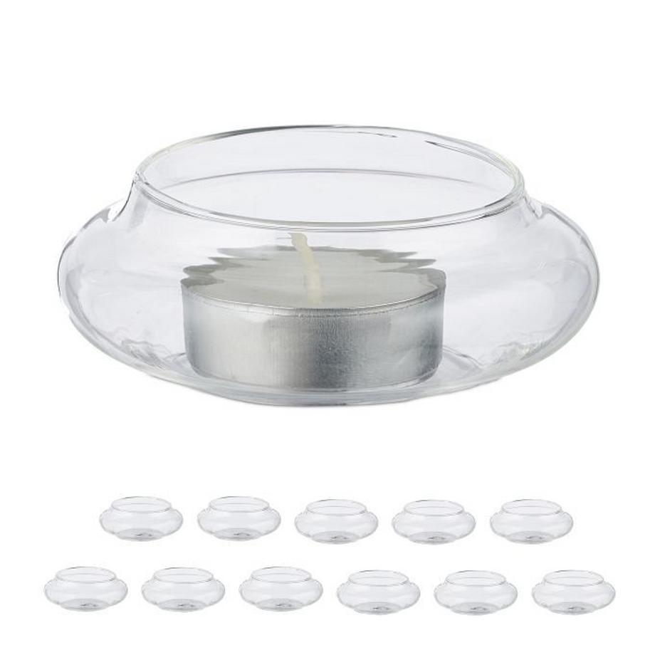 B2X  Schwimmende Teelichthalter 12er Set 