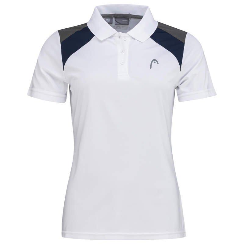 Image of Club Tech Polo Shirt W Weiss/dunkelblau Unisex Blau S