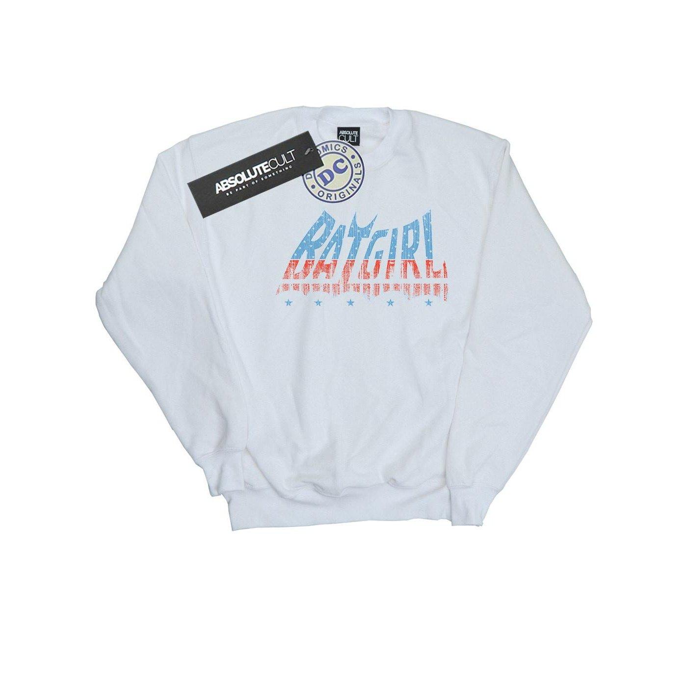 Image of Batgirl American Logo Sweatshirt Jungen Weiss 152-158