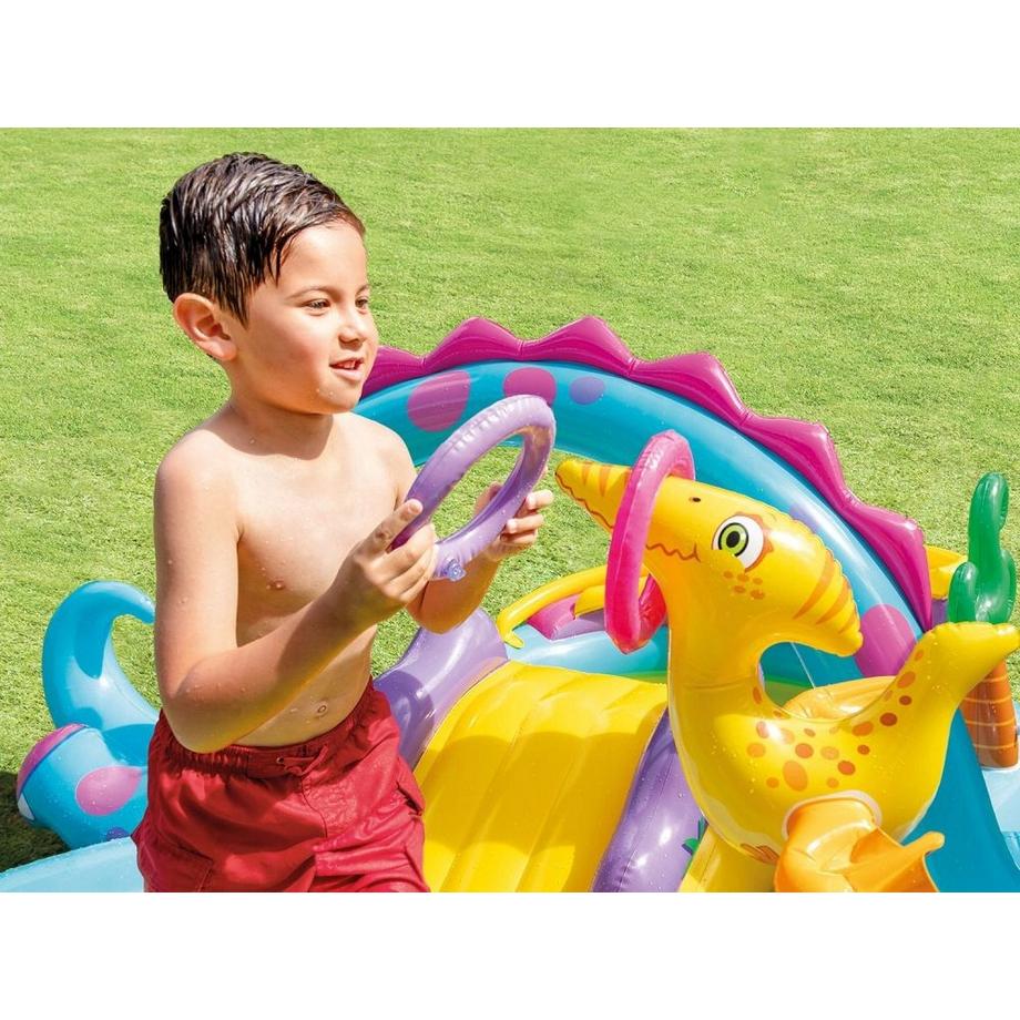 Intex  Piscine gonflable pour enfants, aire de jeux aquatique, toboggan, fontaine INTEX 57135 
