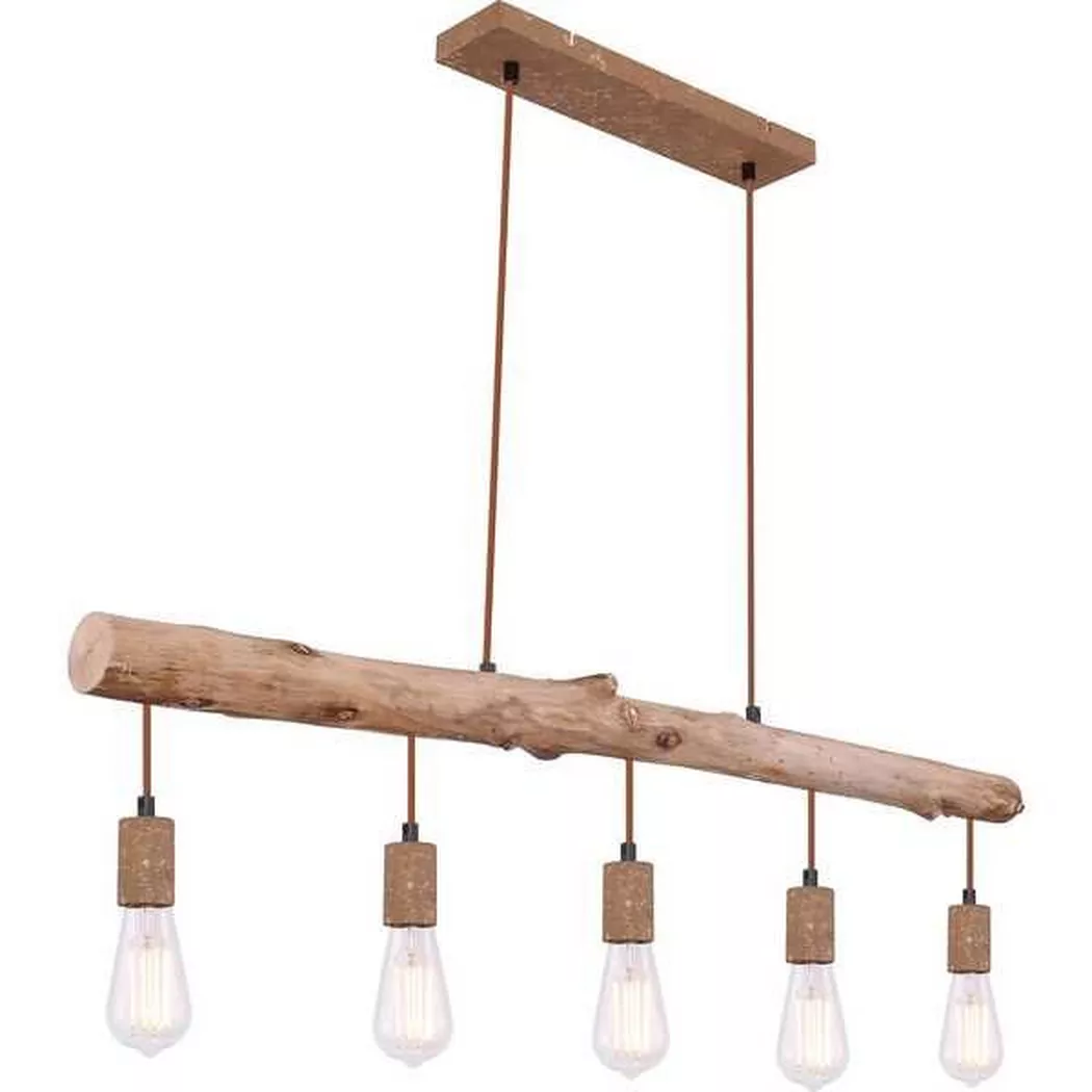 mutoni – Hängeleuchte Jakob Metall rostfarben 5xE27, One Size, Multicolor